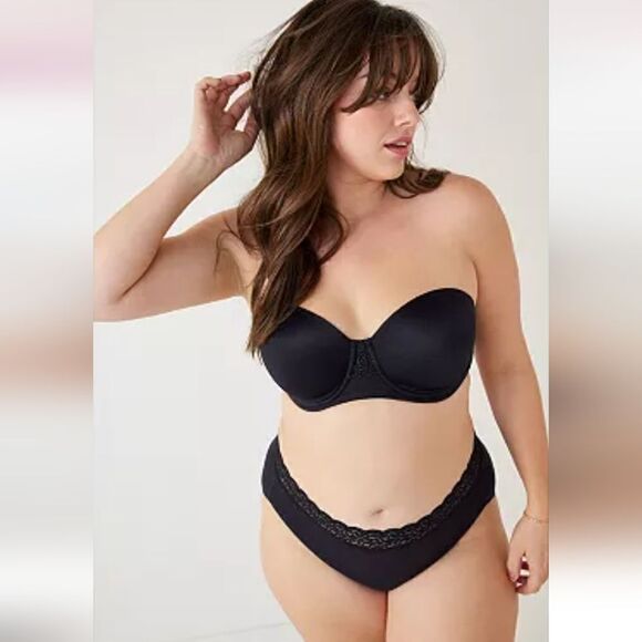 NWT 34C Vanity Fair Beauty Back Strapless Full Figure Underwire Bra 74380 - Picture 1 of 8